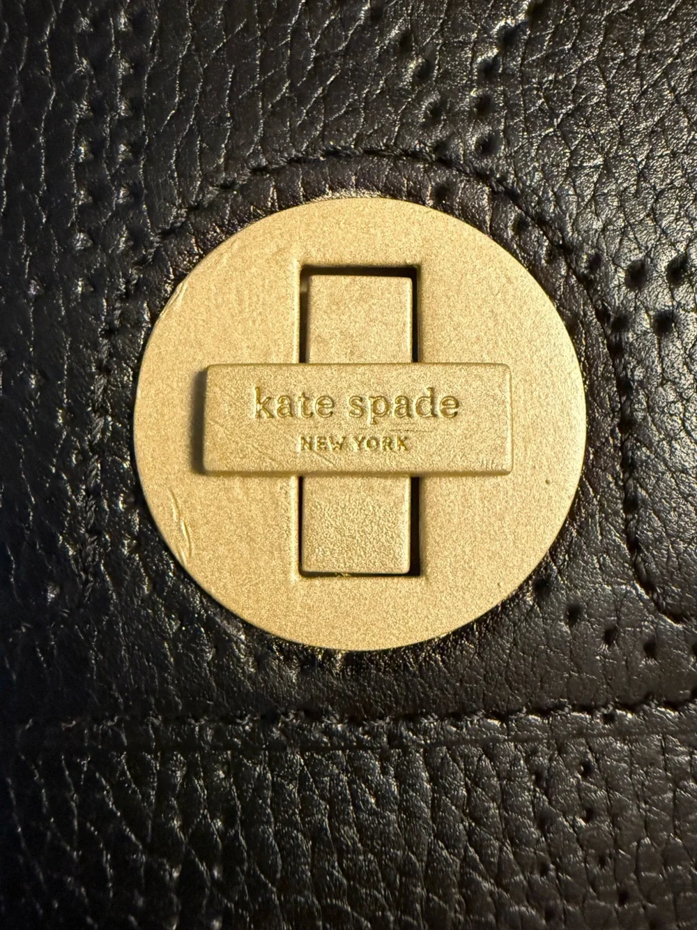 Kate Spade Vanessa Double Hobo Black Pebbled Leather Bag